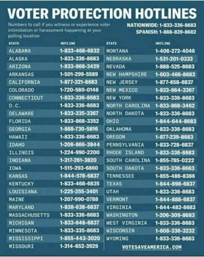 Voter Protection Hotline 1