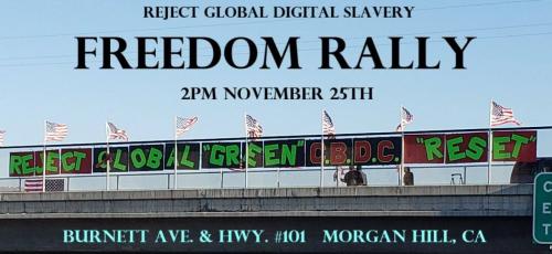 Morgan Hill, California - Nov 25, 2022 - Freedom Rally