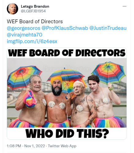 Letsgo Brandon Trolling the WEF