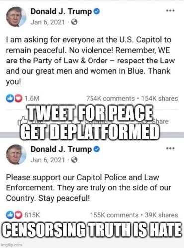 Trump Tweets Jan 6th