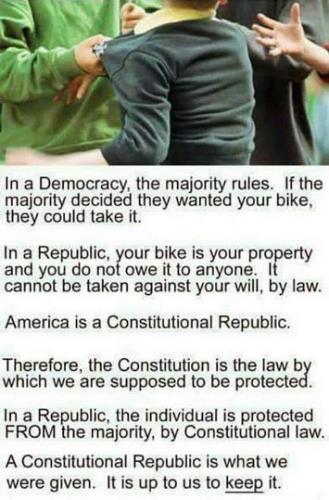 in a constitutional republic