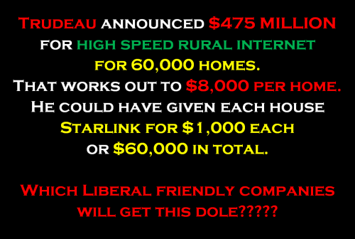 trudeau announces internet