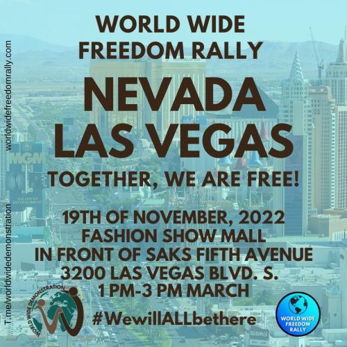Las Vegas, Nevada - Nov 19, 2022 - Freedom Rally