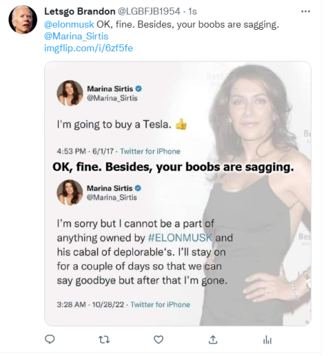 Letsgo Brandon Marina Sirtis tweet