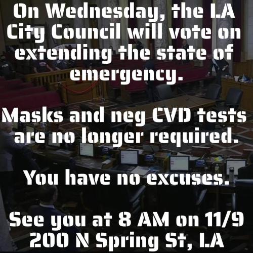 Los Angeles, California - Nov 9, 2022 - LA City Council to Vote on Extending State of Emergency