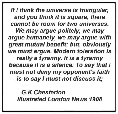 Tolerance is Tyranny GK