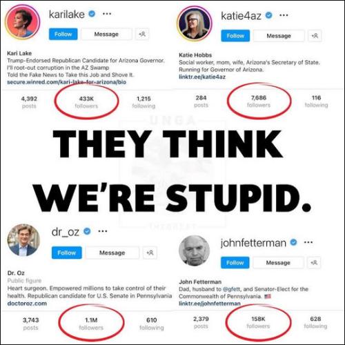 theyt think we are stupid