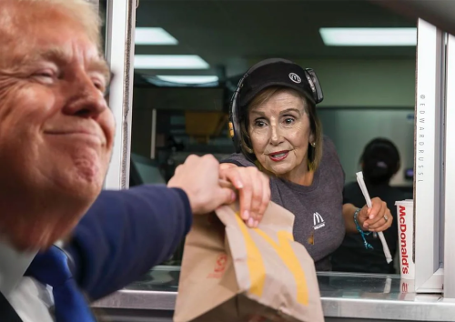 trump pelosi mcdonalds