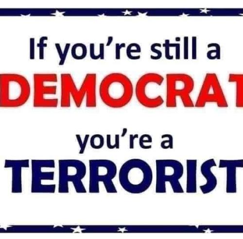 if you're still a democrat you're a terrorist