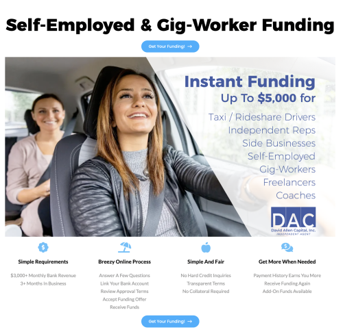 DAC instant Funding Up To $5k with requirements social square