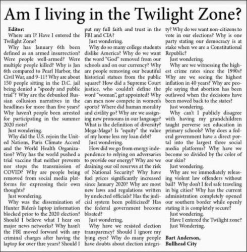 i am living in the twilight zone