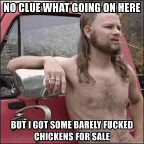 barely fucked chickens