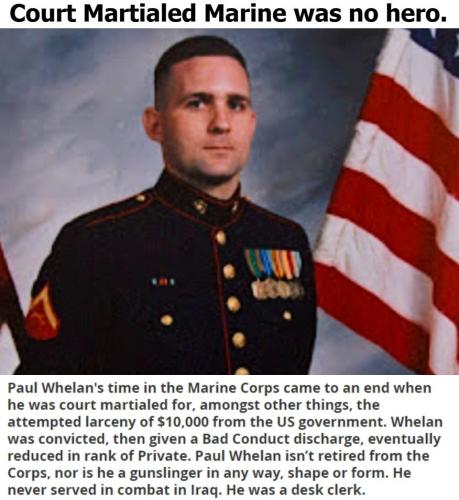 Court Martialed Marine was no hero