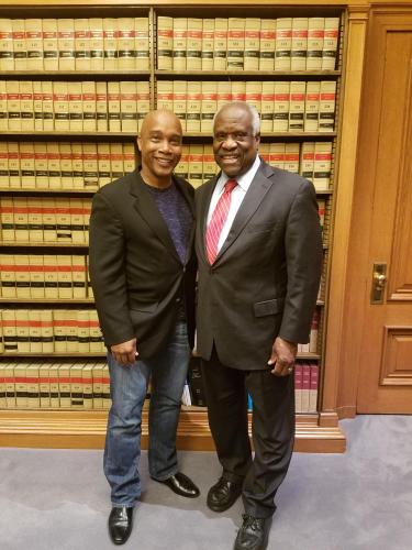 Kevin Jackson with Justice Clarence Thomas