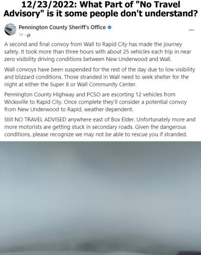 What part of No Travel Advisory is it some people just don't understand