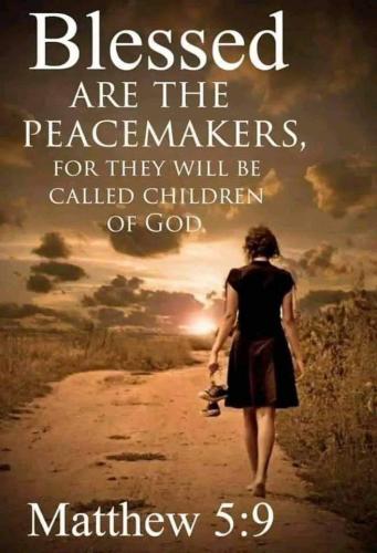 Blessed are peacemakers