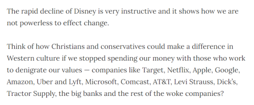 Disney decline