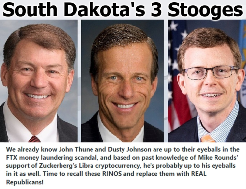 Time to Recall South Dakota's RINO 3 Stooges