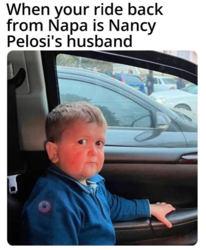 When your ride back from NAPA is Nancy Pelosi's husband 960px