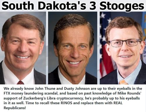 Time to Recall South Dakota's RINO 3 Stooges