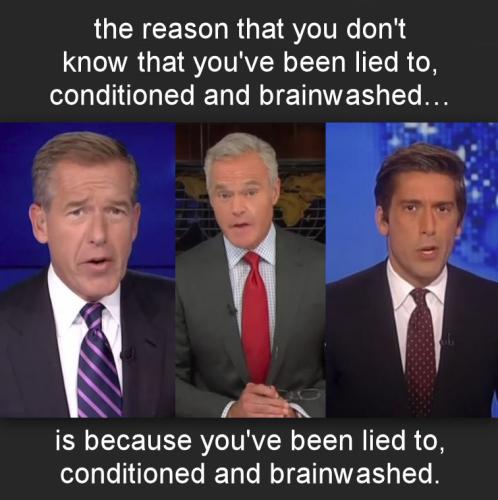 the reason that you dont know that youve been lied to conditioned and brainwashed is