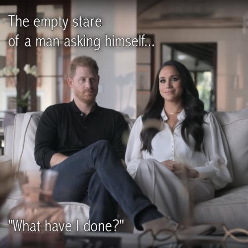 The Empty Stare - Prince Harry Meghan Markle