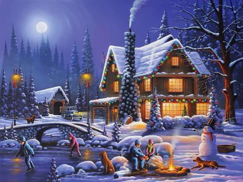 !  Xmas roasting marshmallows