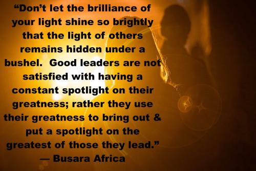 1-Leaders Shine Light on Others