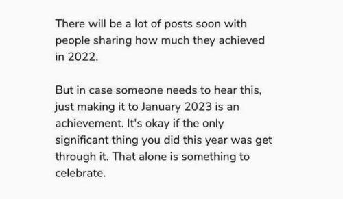 making it through 2022
