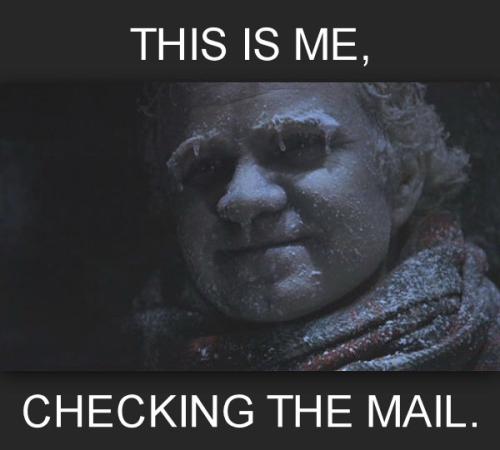 checking the mail