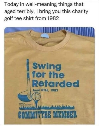 charity golf t-shirt
