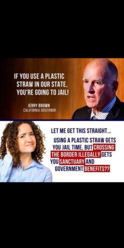 Jerry Brown straws