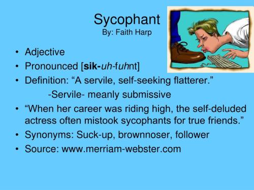 sycophant definition