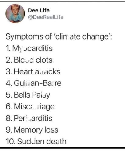 symptome of change