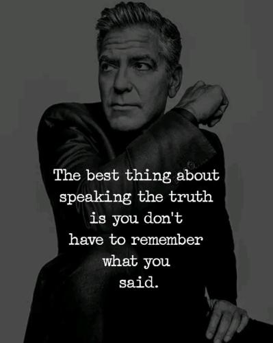 the best thing about speaking the truth