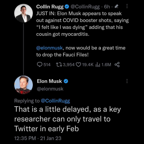 Musk against vax