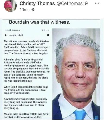 schiff bourdain