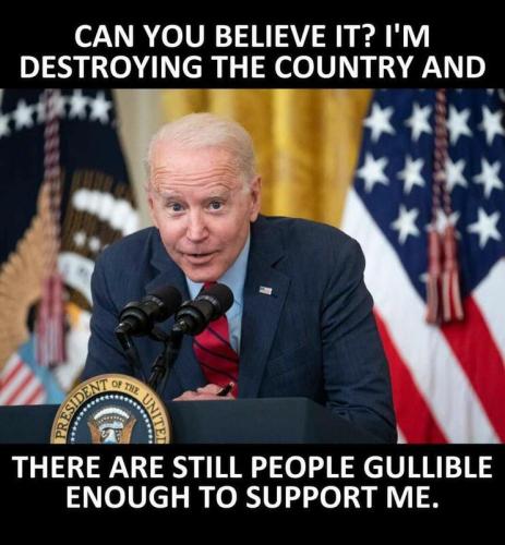 biden and gullible people