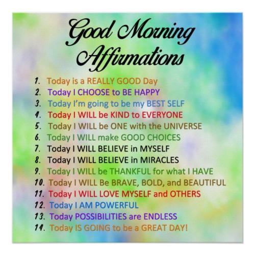 1-Good Morning Affirmations