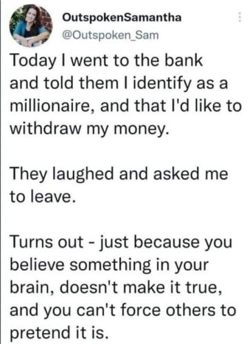 identify as a millionaire
