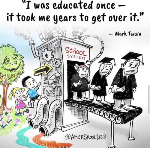 Mark Twain - we don't need no education