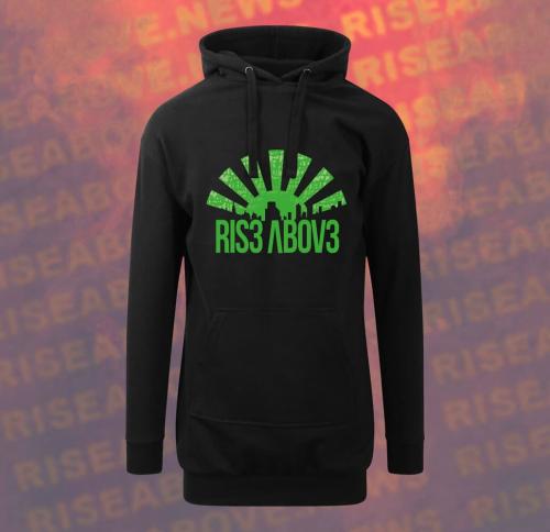 RA-Digital-Rays-Green-Print-On-Black-JH015