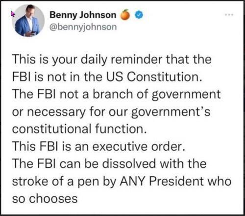 FBI can be terminated by any pres