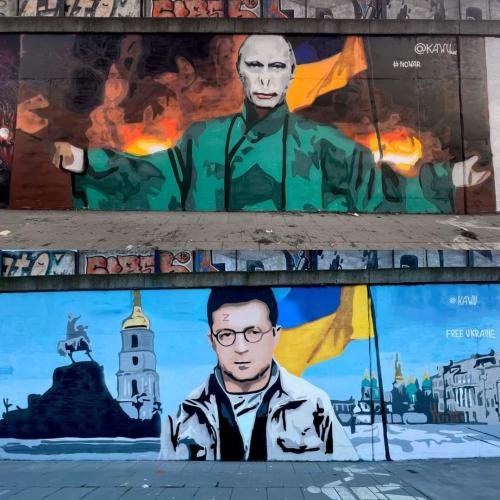 Graffiti Putin Zelensky Harry Potter - Kawu Art [Graphics War Russia Ukraine 2022 Ð Ð¾ÑÑÐ¸Ñ Ð£ÐºÑÐ°Ð¸Ð½Ð° Ð²Ð¾Ð¹Ð½Ð°]