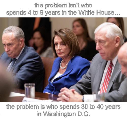 the problem isnt who spends four years in the White House