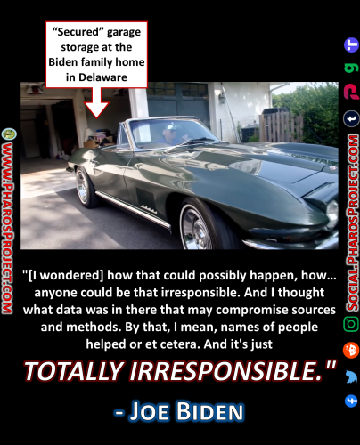 Joe Biden - Corvette and Garage - Irresposible Quote - Web-Social