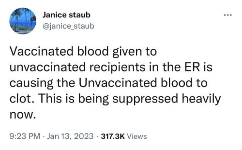 vaxxed blood given to unvaxxed