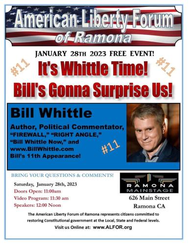 Ramona, California - Jan 28, 2023 - American Liberty Forum Event
