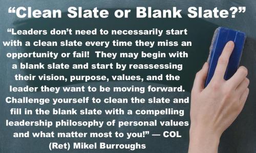 1-Clean Slate or Blank Slate