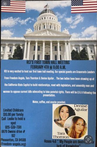 Pleasanton, California - Feb 4, 2023 - Town Hal Meeting